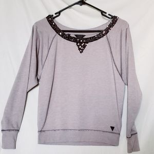 EUC Guess Sequined Sweatshirt